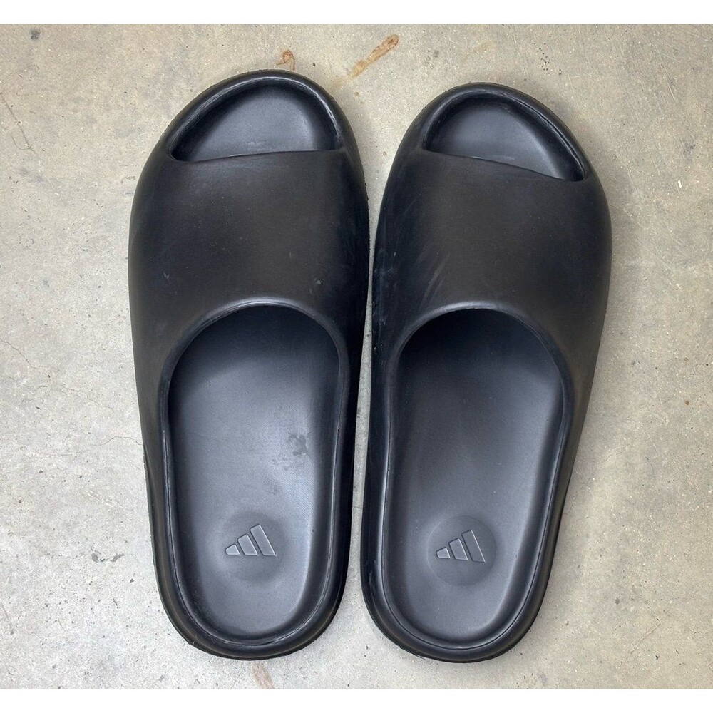 Adidas Yeezy Slides Dark Onyx ID5103 Men's Size 12